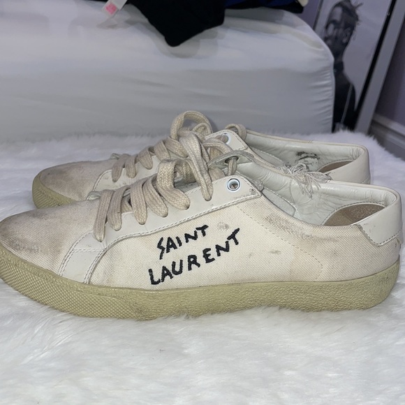 Saint Laurent Court Classic canvas sneaker - Picture 3 of 7
